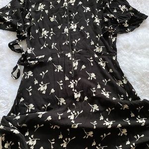 Black and white floral Target dress